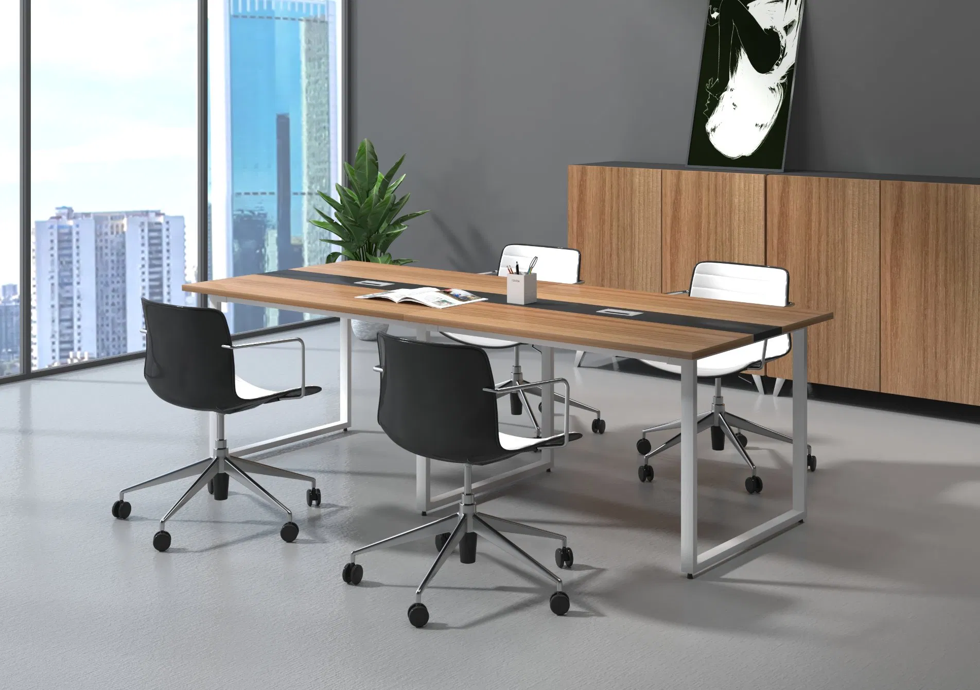 Versatile Multifunctional Conference Table for Boardrooms and Meeting Spaces Wood Conference Table Office Conference Table Meeting Table