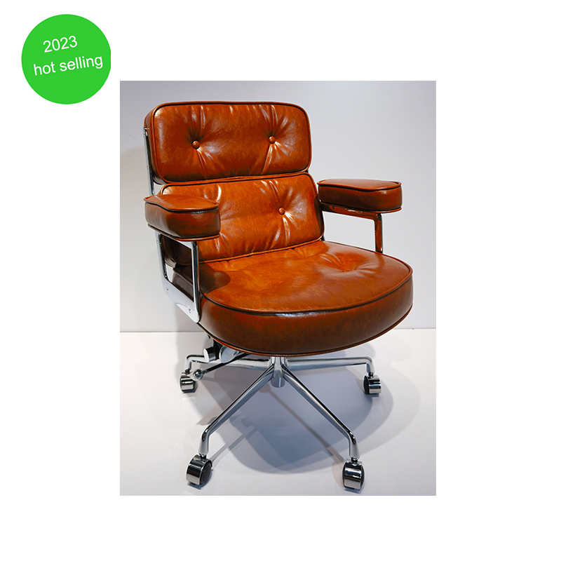 Original Office Furniture Boss Manager Executive Leather Aluminium Chair