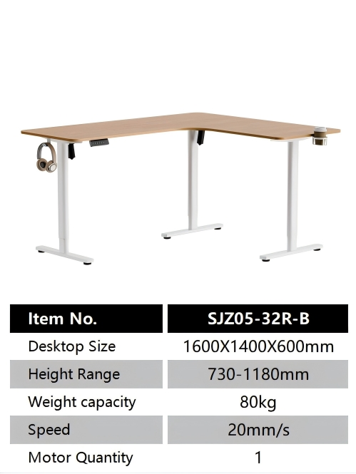 Ergonomic Electric Sit-to-Stand Height Adjustable for Home Office Large Spaces Desk