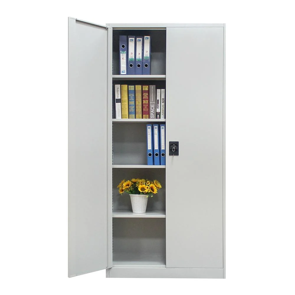 Home Office Furniture Metal File Storage Cupboard Full Height Double Door Steel Filing Cabinet with Swing Door