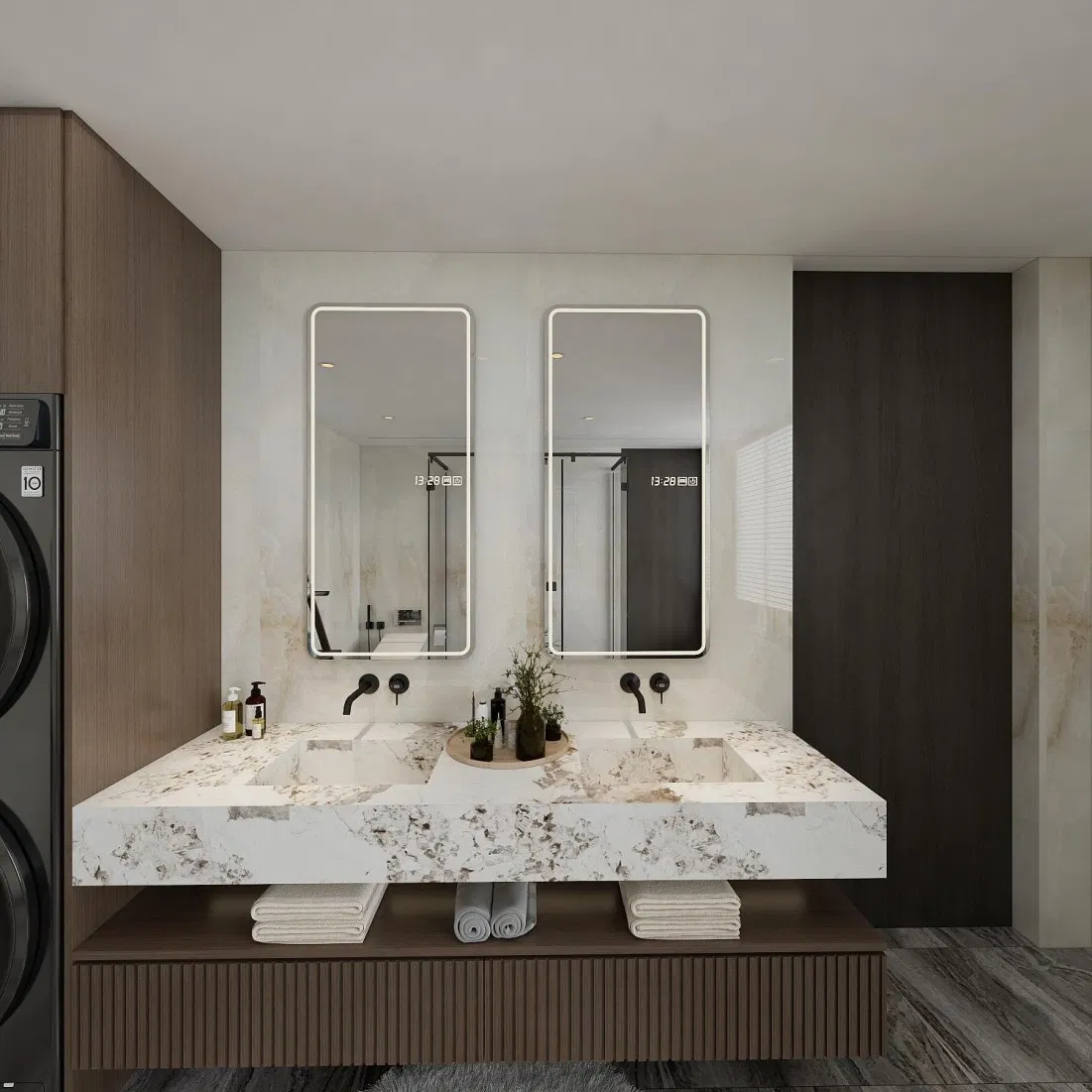 Space Storage Customized Multi-Shape Kitchen Cupboard for Villa