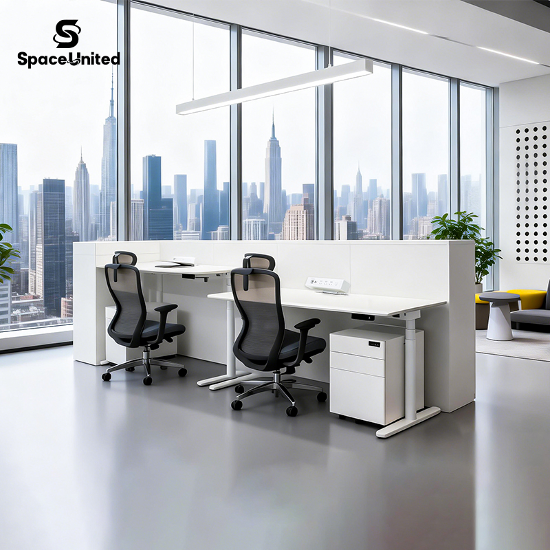 Spaceunited Factory Direct Height Adjustable Desk Sets &amp; Workstations Modern Office Furniture