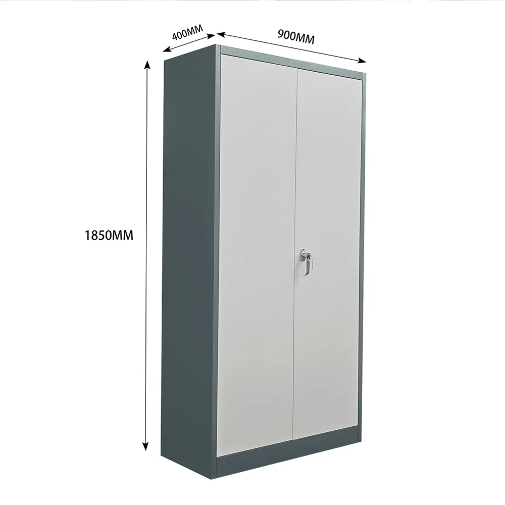 Wholesale 2 Swing Door Lockable Steel Filing Cabinet Commercial Office Metal Storage File Cabinet