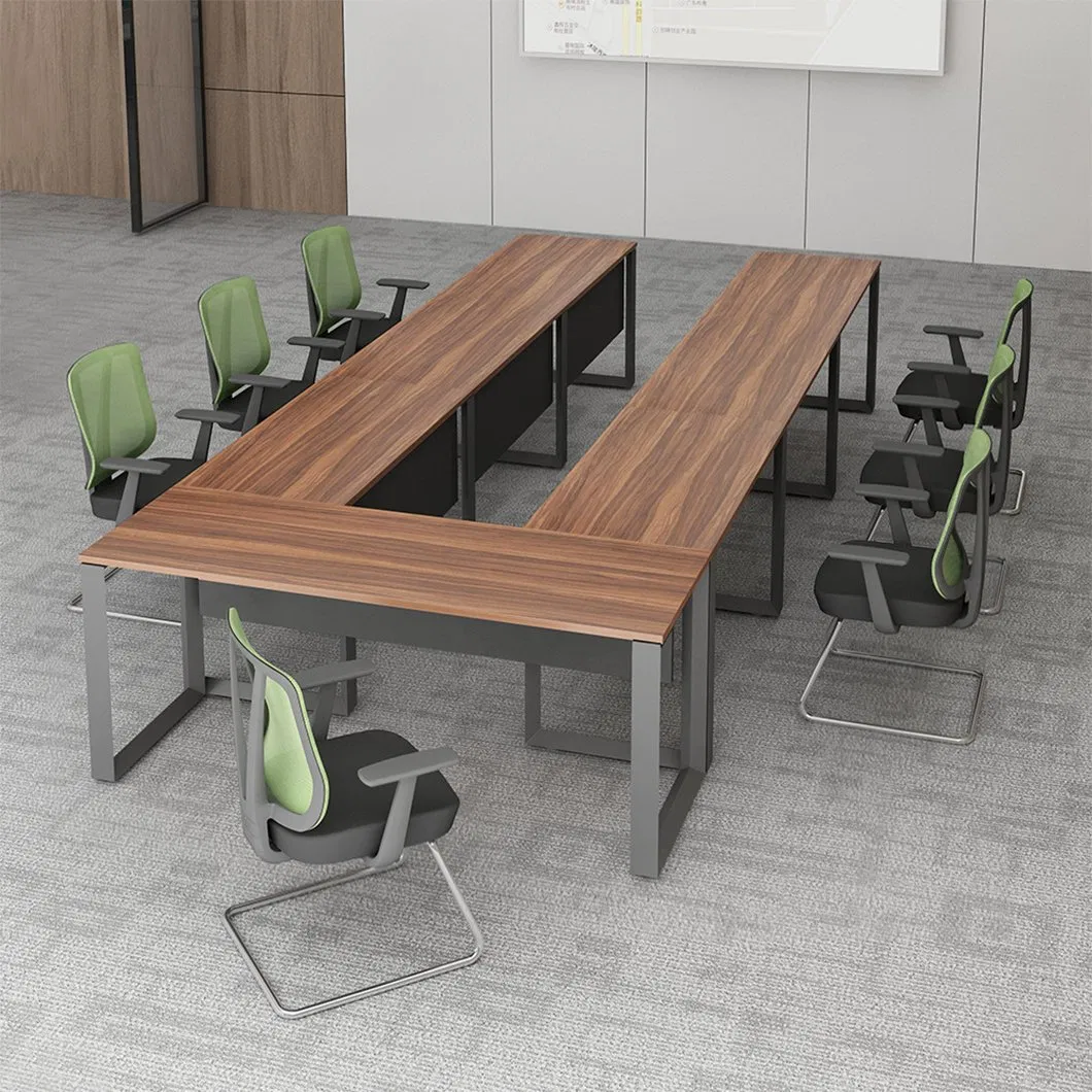 Modern Meeting Room Desk Office Furniture Luxury 8 10 Person Wooden Modular Conference Table with Chairs