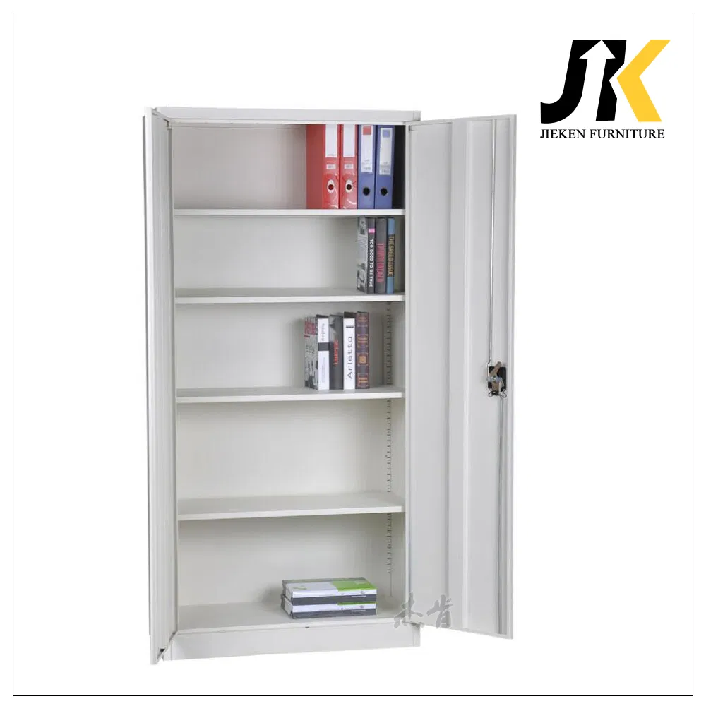 Used Steel Double Door Storage Cabinet Iron Filing Cupboard Metal Filing Cabinet with Adjustable Shelves