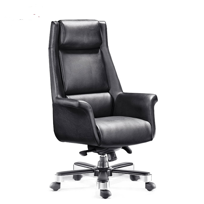Luxury Office Furniture Modern CEO Boss Ergonomic High Back Recliner Leather Wheel Swivel Executive Chair with Adjustable Headrest