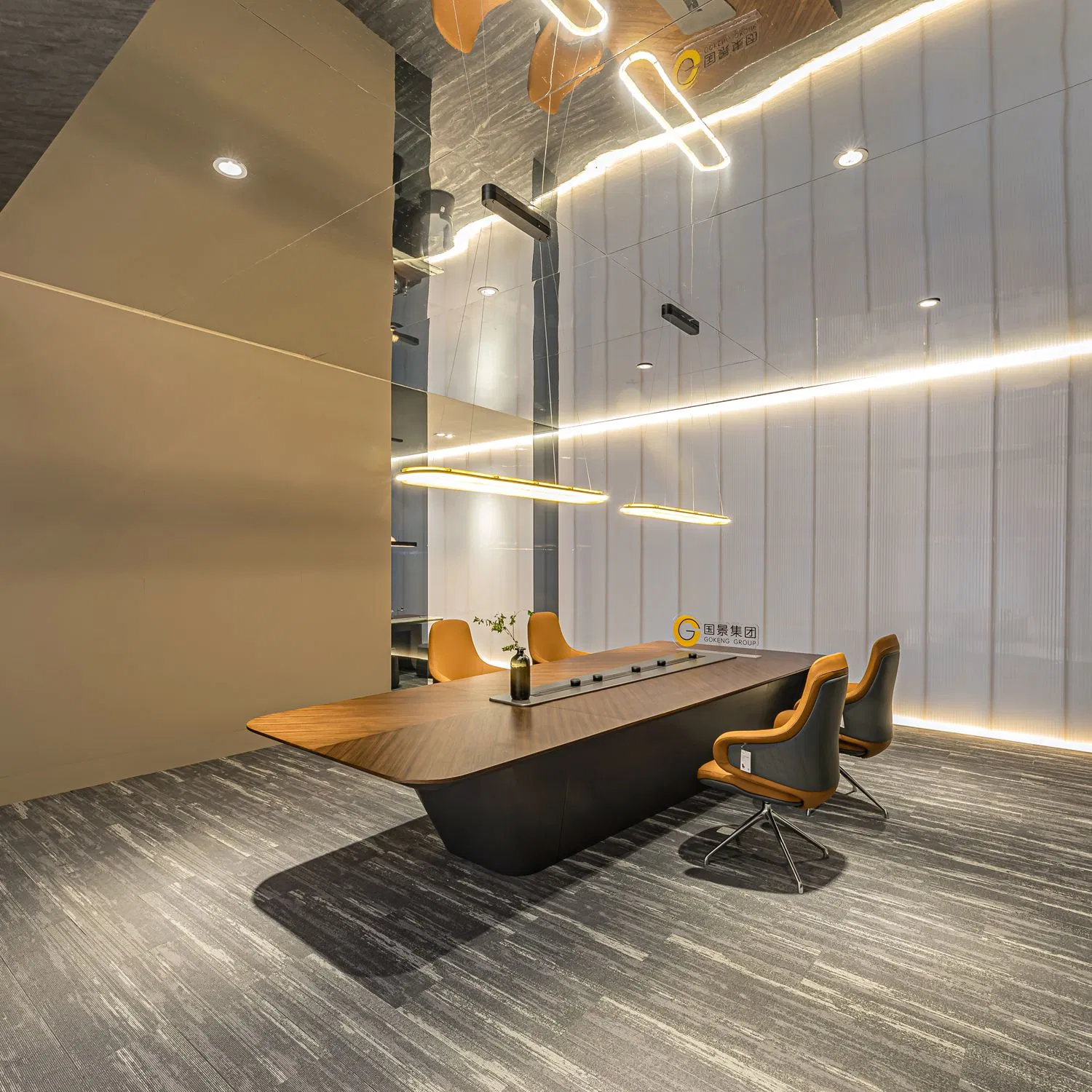 Wooden Dining Meeting VIP Conference Modern Table Office Table