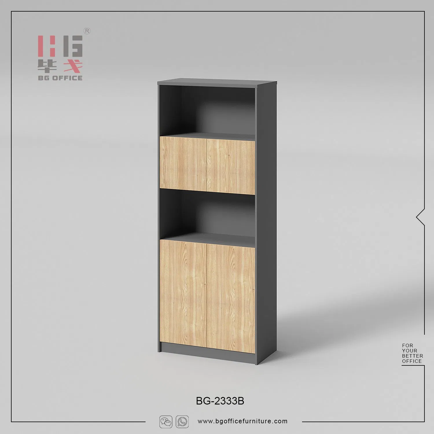 Modern Furniture Home Display Shelf Wooden Office Simple Design Bookcase