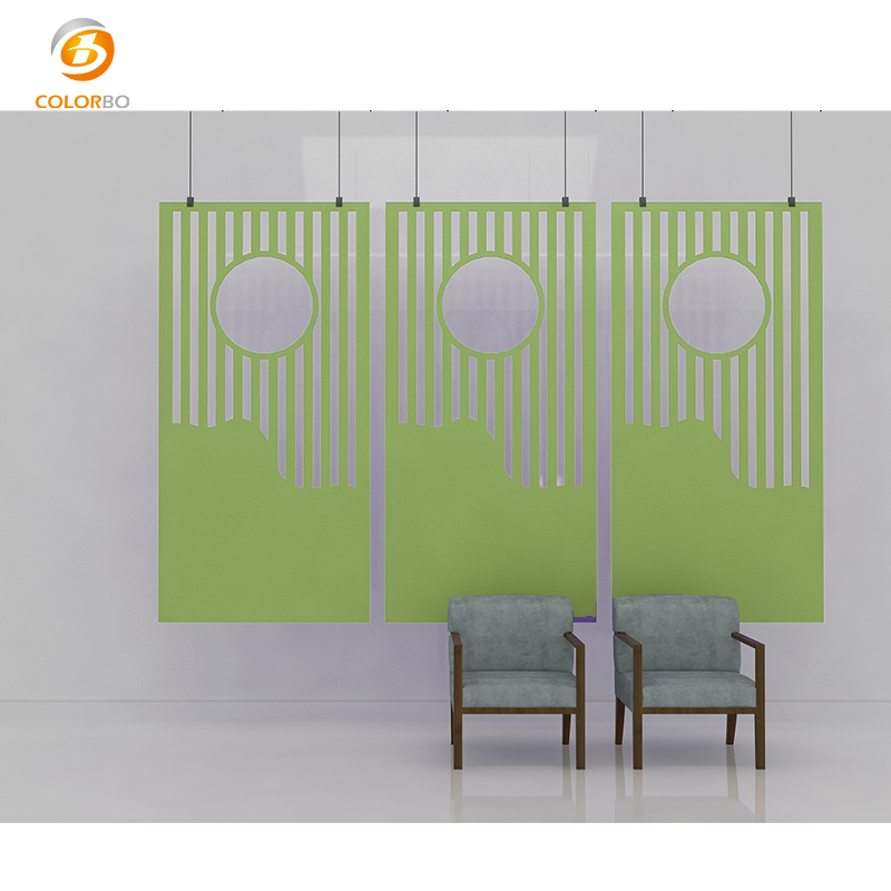 OEM Polyester Acoustic Panels Eco Protection Divider Customized PET Panel Space Partition screen