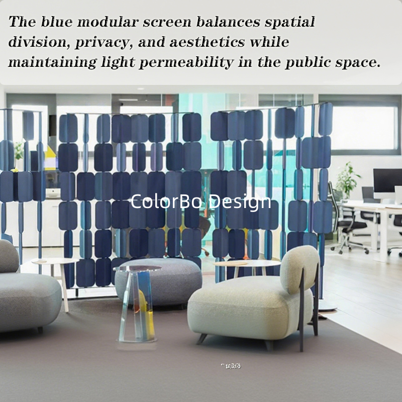 Eco-friendly Polyester Office Partition Movable Soundproof Privacy Screen for Modern Workstations
