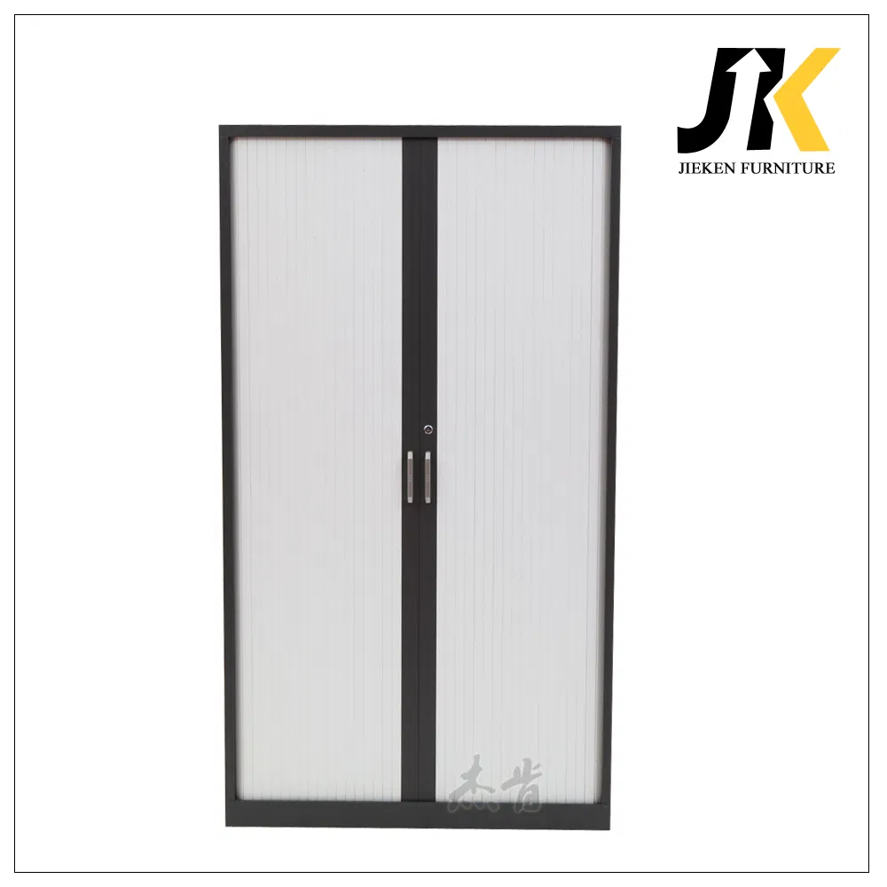 Four-Layer Steel File Cabinet Retractable Rolling Shutter Door Office File Storage Cupboard