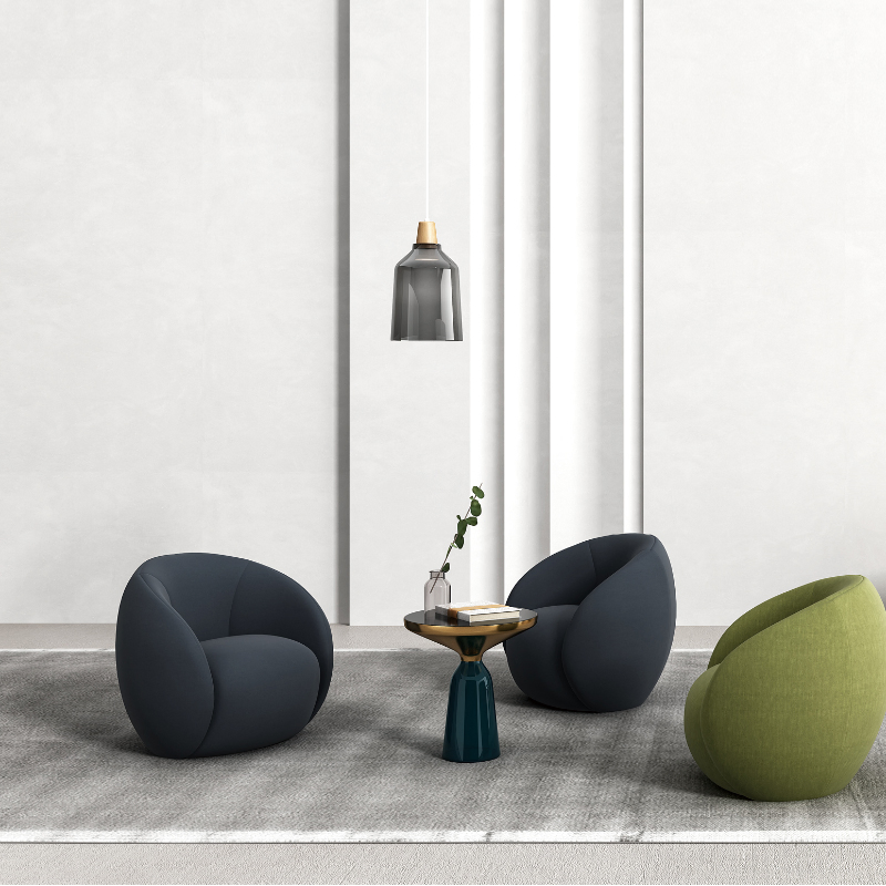 Modern Hotel Home Furniture Living Room Fabric Lazy Relax Office Leisure Lounge Chair Sofa