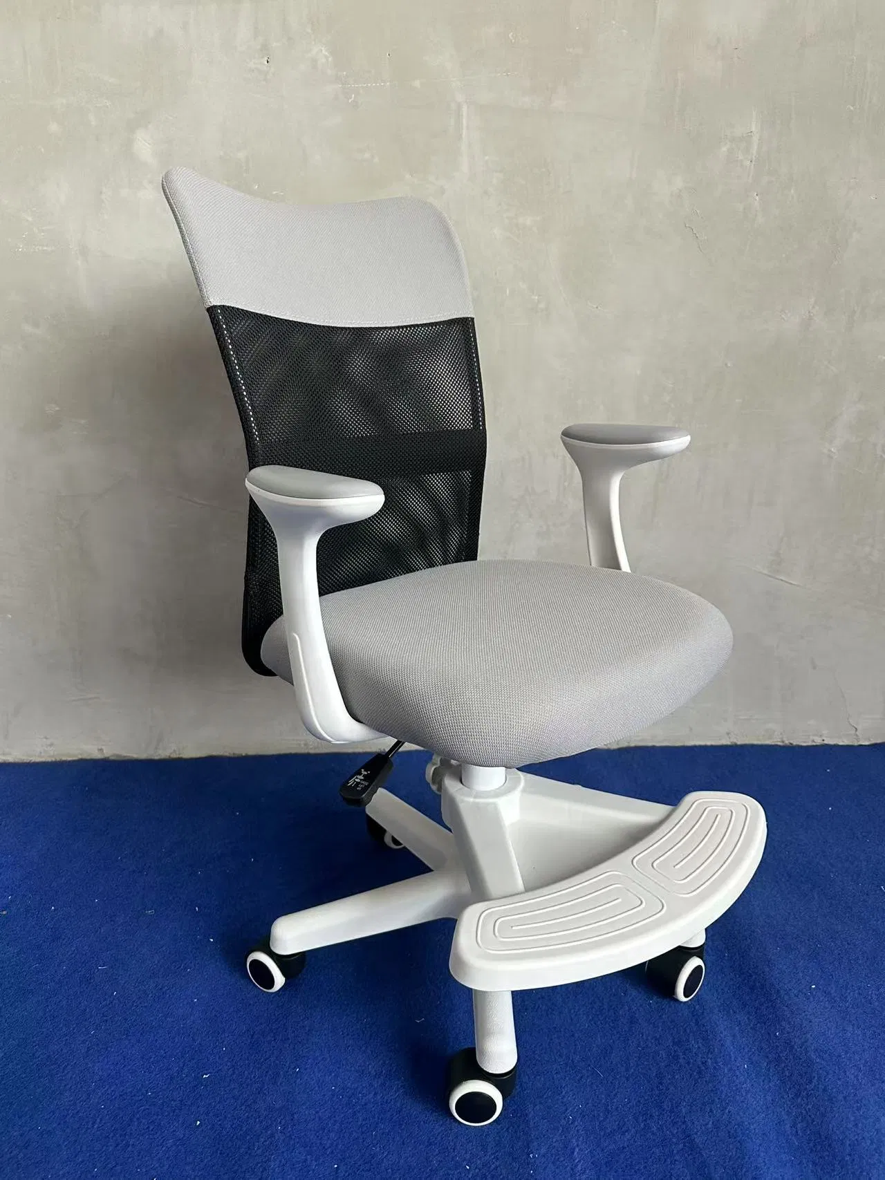 High-Value Mesh Task Chair with Basket - 5-Star Stability, White Frame, Colors Optional, Wholesale for Multi-Scene Use