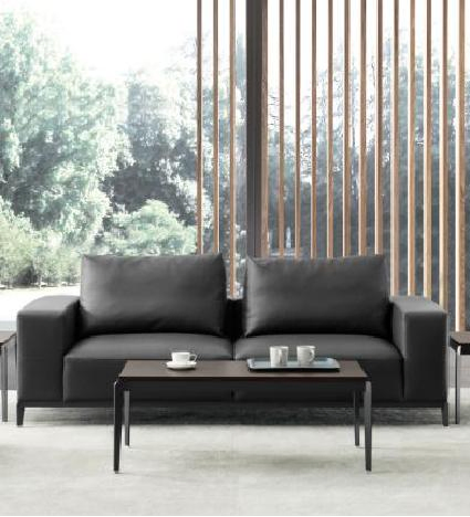 High Quality Lounge 3 Seater Office Soft Corner Leather Living Room Sofa