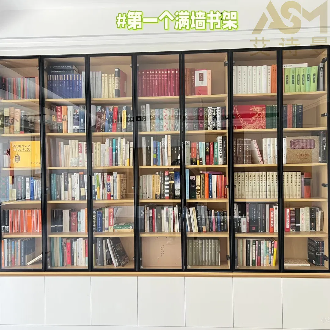 Furniture Book-Shelf with Large Storage Durable Stand Square Cube Storage Design Library Modular Office Bookcase