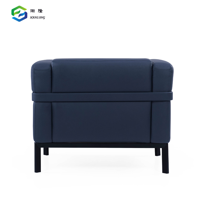 Hanlong Refined Leather Office Reception Room Sofa for Lounges Sofa