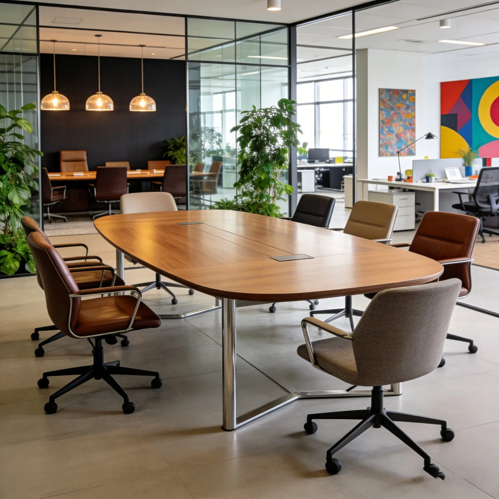 Office Furniture Meeting Spaces Negotiation Boardroom Conference Table