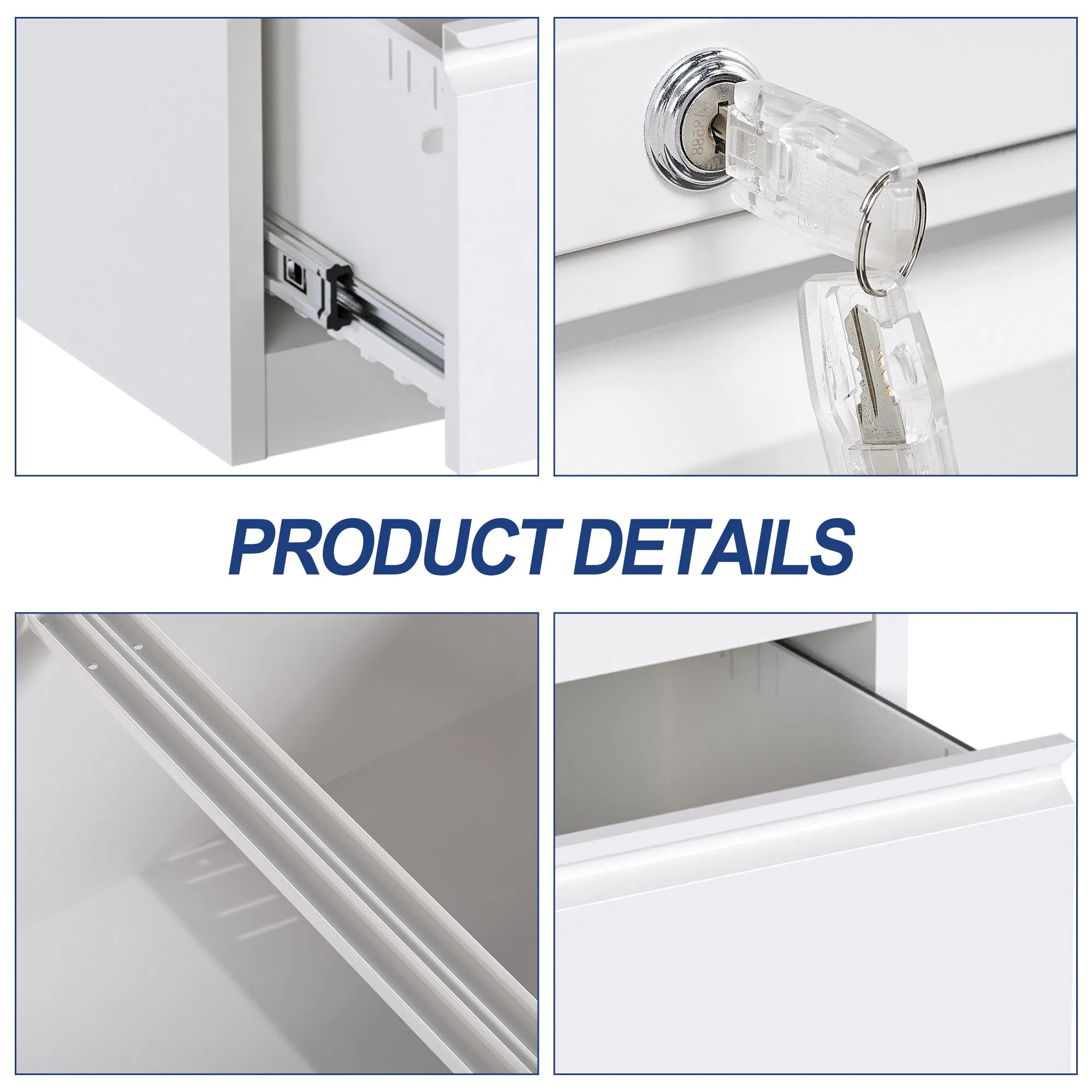 Metal Steel File Cabinet Office School 2 Drawers Standard Lateral Filing Cabinet