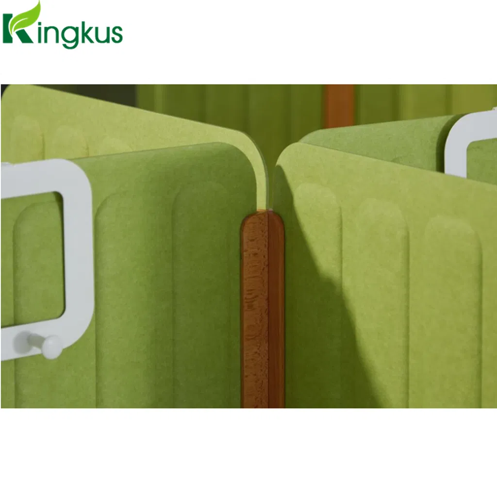 Polyester Fiber Office Partition Acoustic Panel Easily Install Desk Divider Screen Workstation