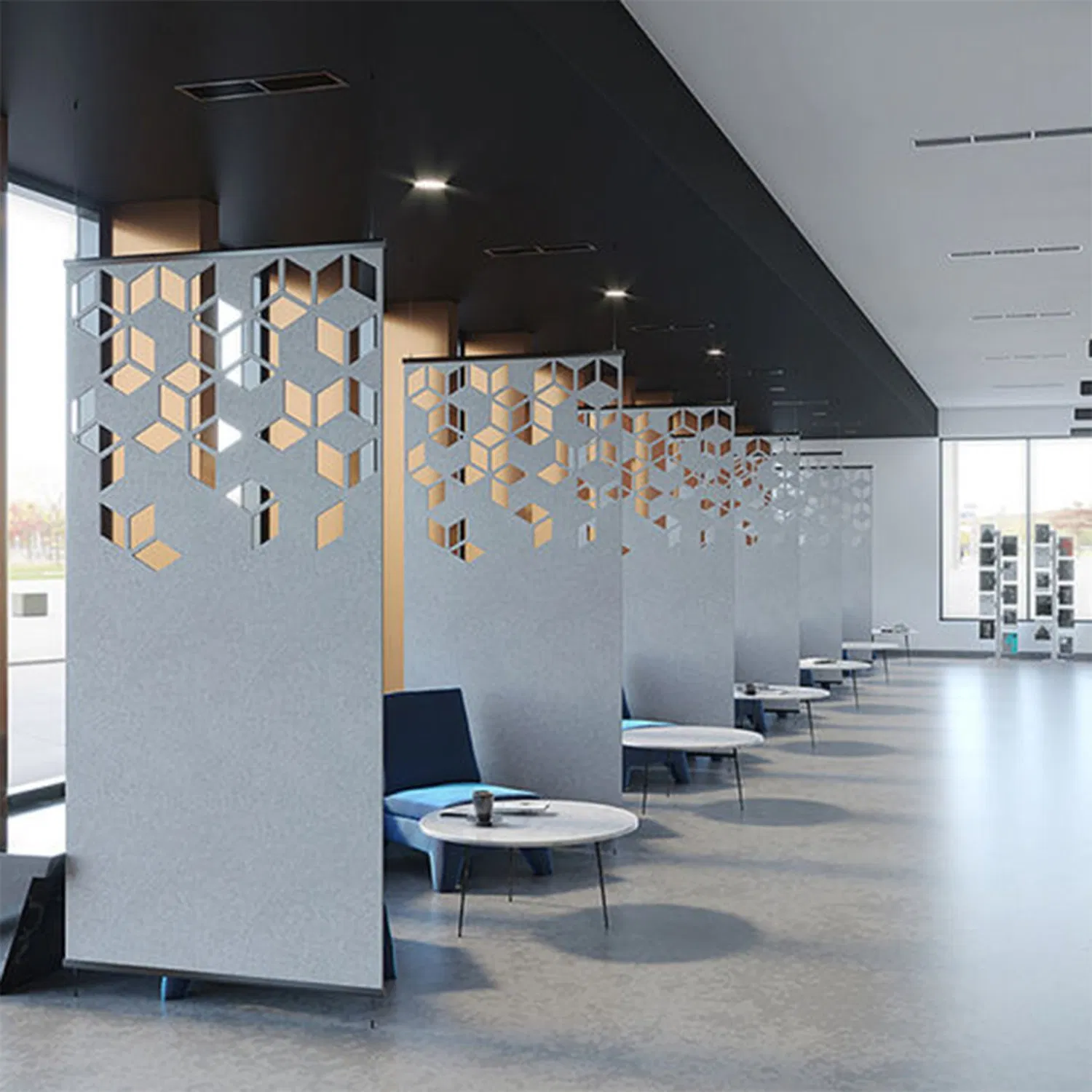 Sound Proofing Polyester Acoustic Panels Room Privacy Partition Noise Reduce Hanging Polyester Partition Screen