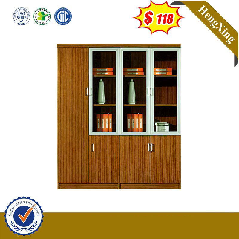 Customized Lab Office Furniture 3 Doors MDF File Bookcase