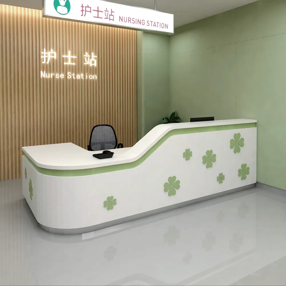Modern Medical Reception Desk for Emergency Care Facilities
