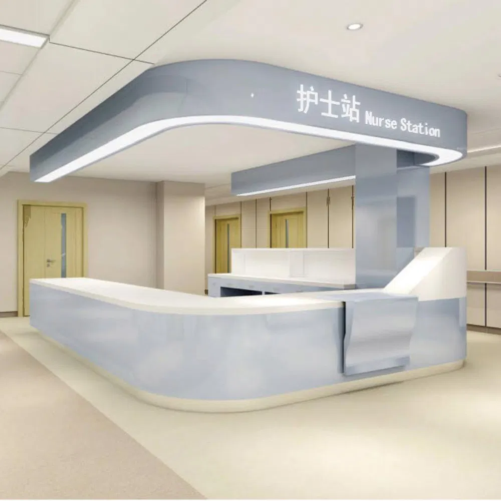 Functional Reception Desk for Medical Offices and Nurse Stations