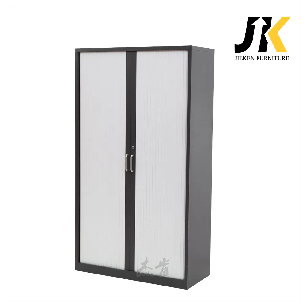 Four-Layer Steel File Cabinet Retractable Rolling Shutter Door Office File Storage Cupboard