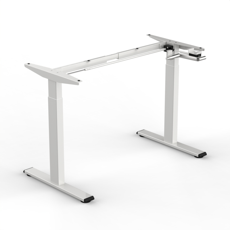 New Trends Manual Freestanding Hand-Crank Height Adjustable Study Manual Table Ergonomic Sit Stand Office Computer Standing Desk Frame with Manual Control