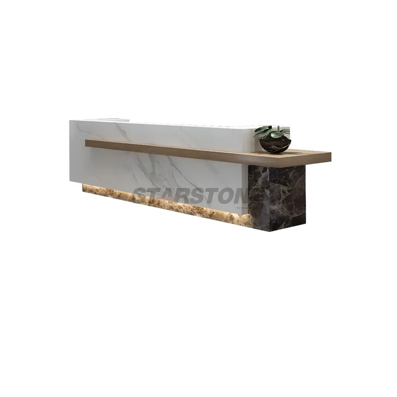 Marble Reception Desk Design 5