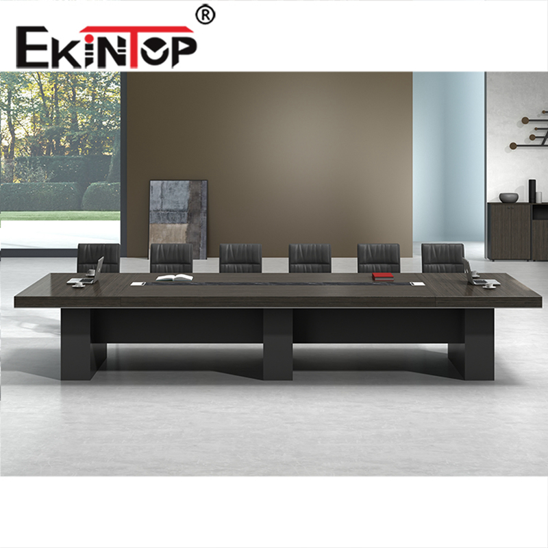 Ekintop Large Executive Office Furniture Modern Wood Modular Office Board Meeting Conference Room Table