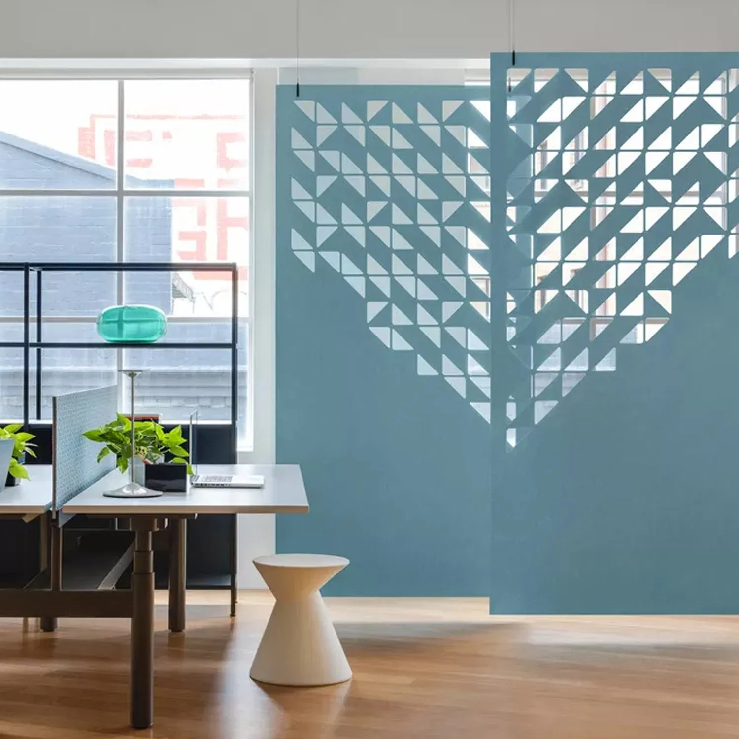 Sound Dampening 100% Recycle Polyester Fiber Decorative Acoustic Panel Hanging Room Divider Partition Screen