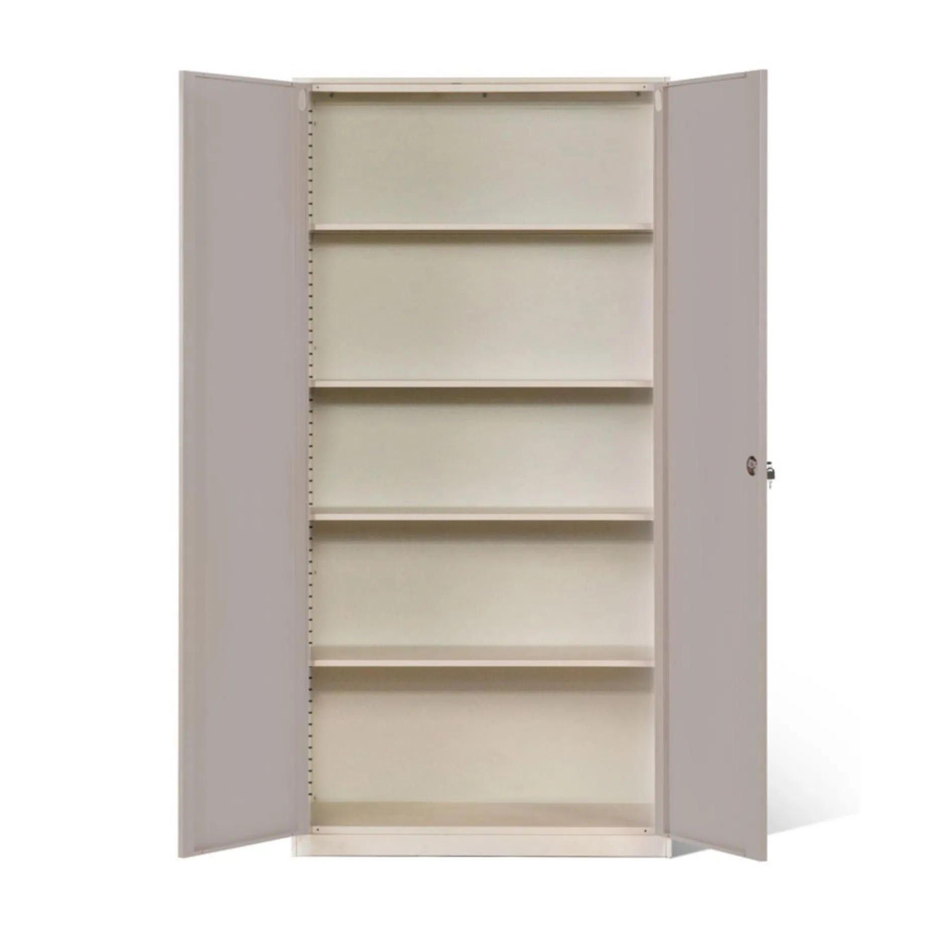 File Storage Cabinet Knock Down Design 4-Shelf Metal Cupboard