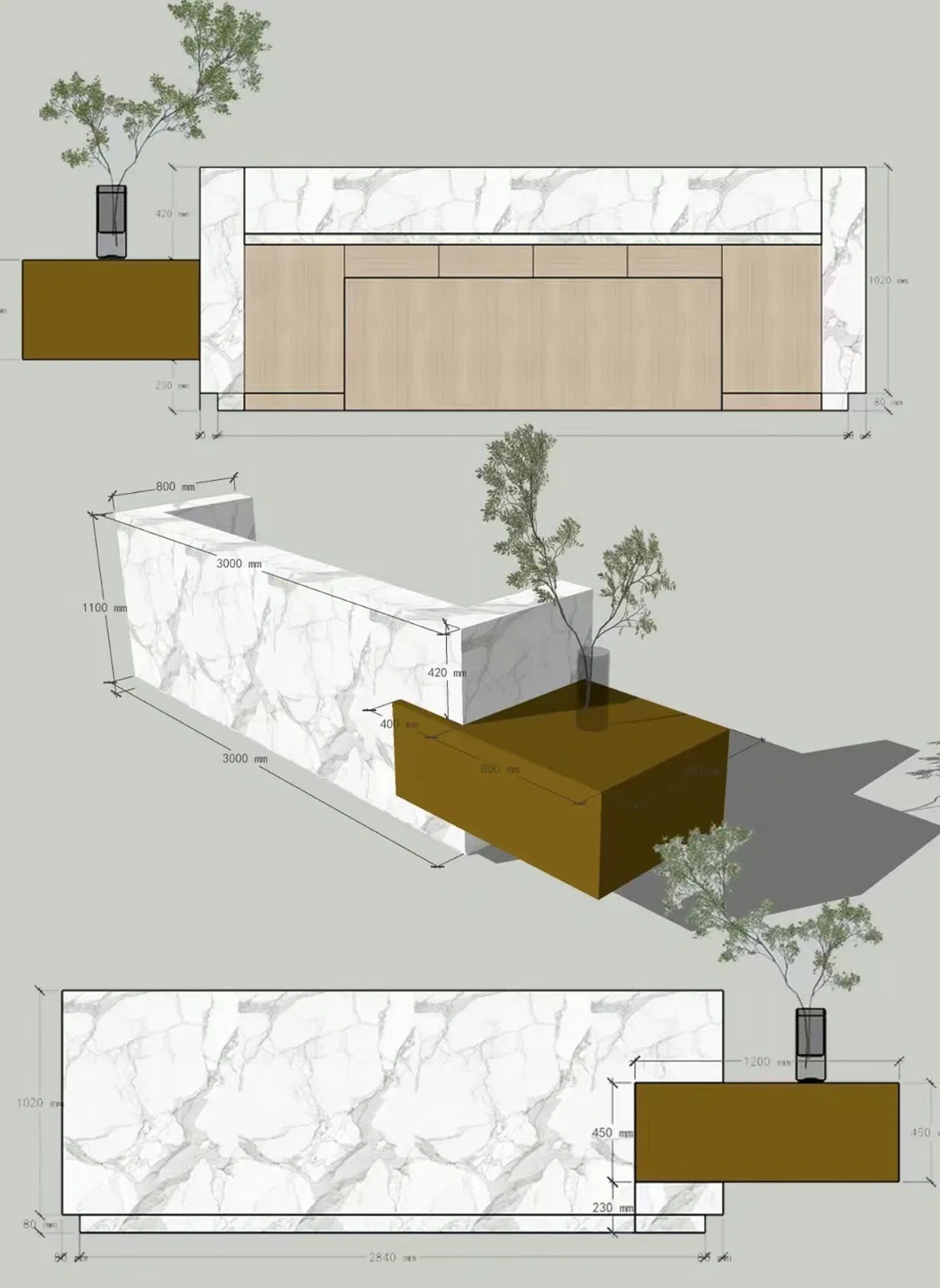 Reception Desk Showroom