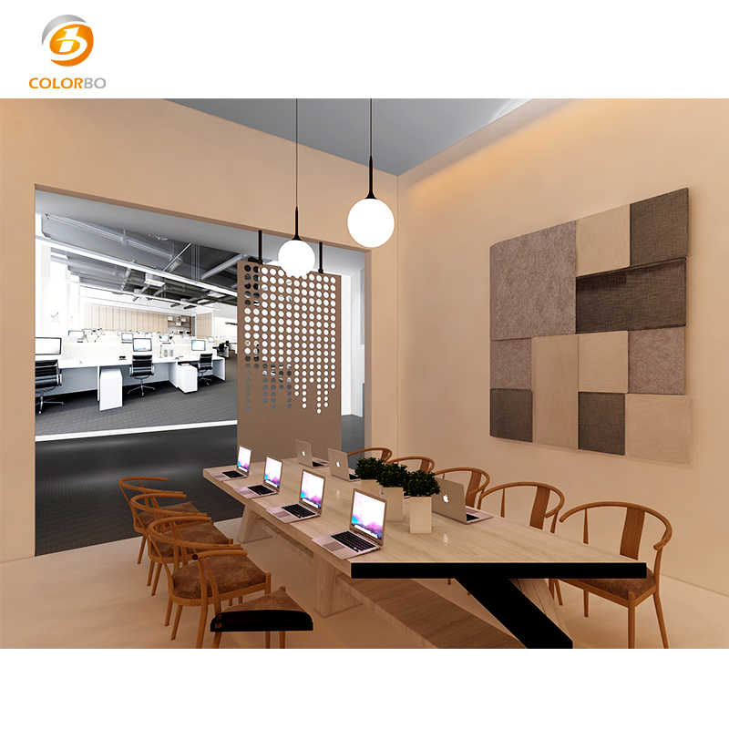 OEM Polyester Acoustic Panels Eco Protection Divider Customized PET Panel Space Partition screen