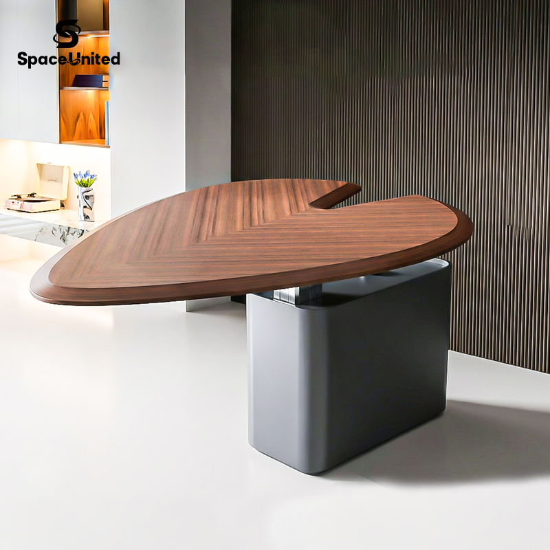 Spaceunited Modern Office Furniture Solid Wood Top Stylish Conference Table