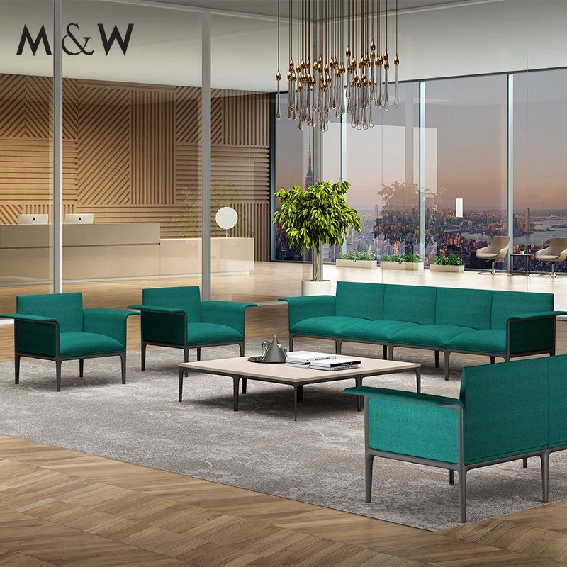 M&W Office Modular Sofa Public Reception Waiting Lounge Sofa Office Furniture Business Square Office Sofa