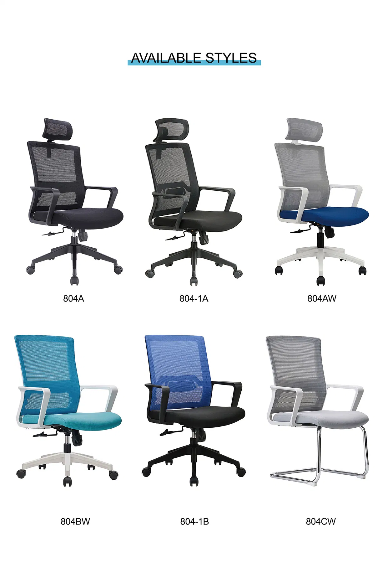 Height Adjustable Reclining Executive Chair Comfortable Swivel Chair Full Mesh Office Chair