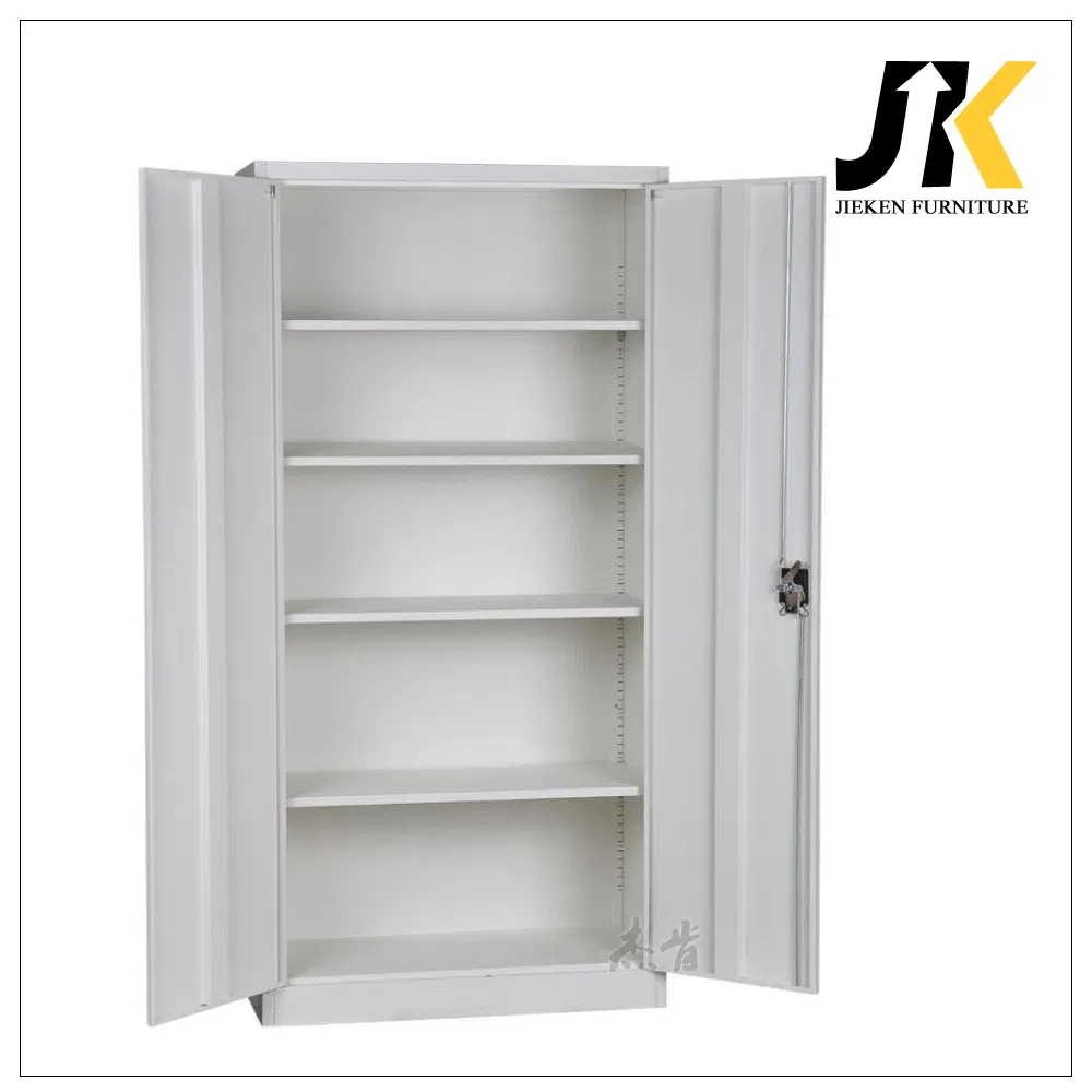 Used Steel Double Door Storage Cabinet Iron Filing Cupboard Metal Filing Cabinet with Adjustable Shelves