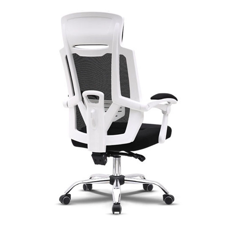 Big and Tall Adjustable-Back Reclining Office Executive Fixed Mesh Chair with Footrest