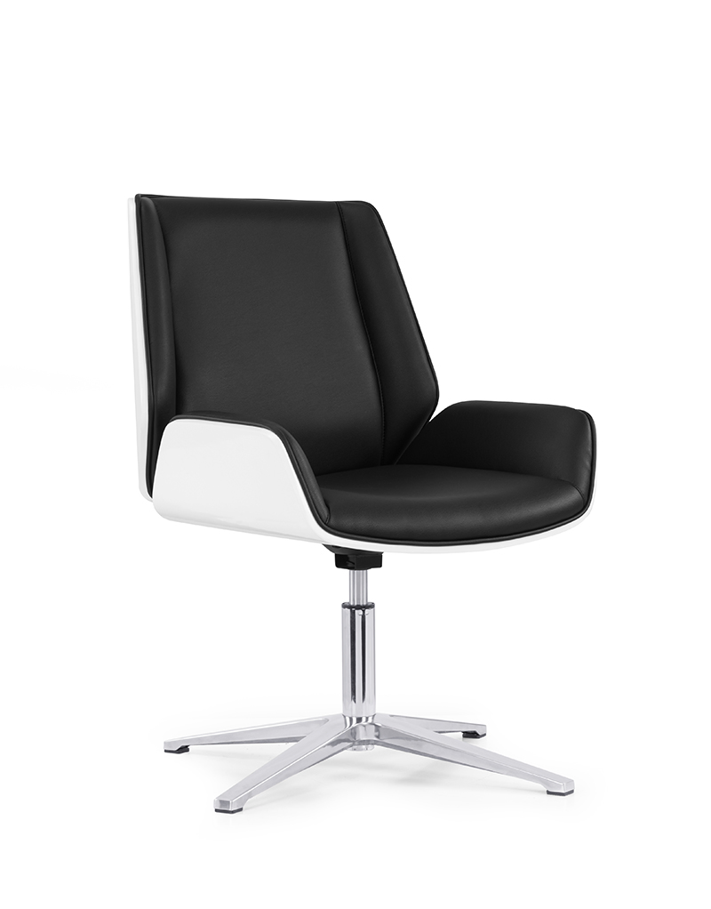 High-End Faux Executive Leather Office Chair - High Back &amp; Lumbar Cushion for Managerial Use