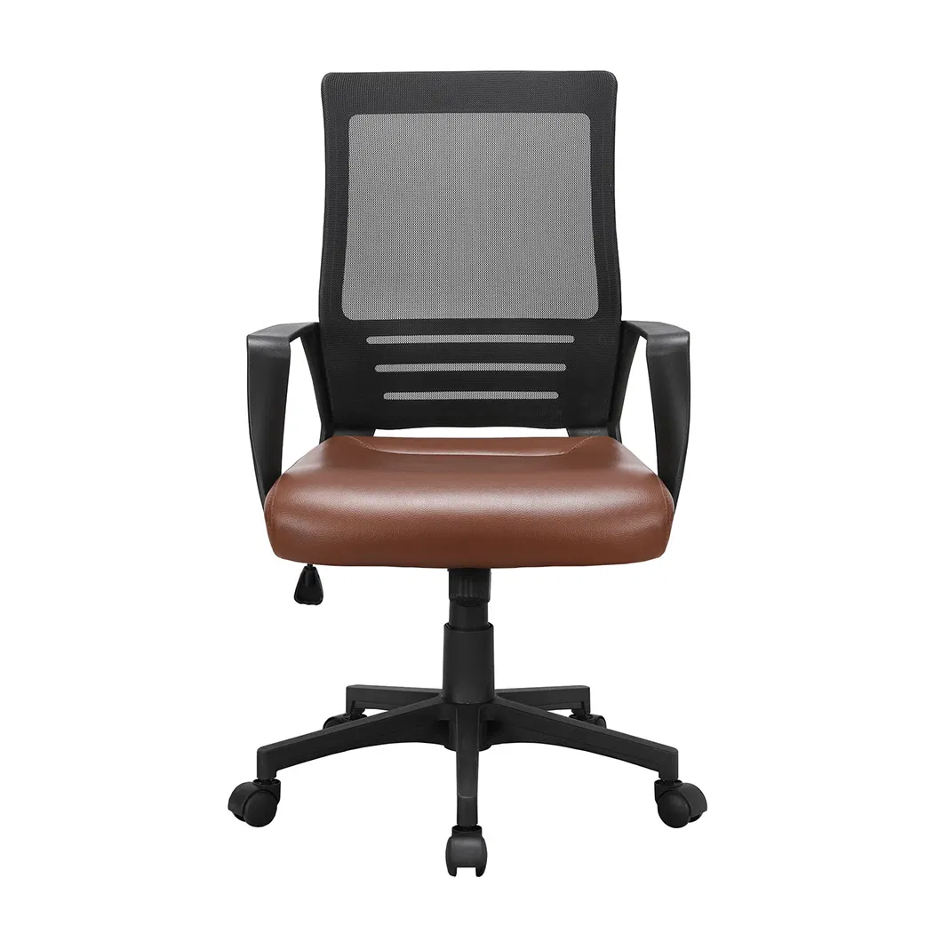 Home Low-Back Mesh Armless Office Desk Task Chair Swivel Rolling Office Chair No Arms for Small Space