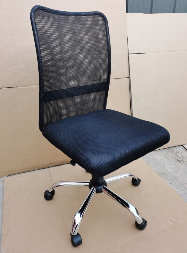 Wholesale Cheap Price Hot Sale Model Modern Simple Armless Wheels Design Full Mesh Fabric Back Ergonomic Mesh Office Chairs