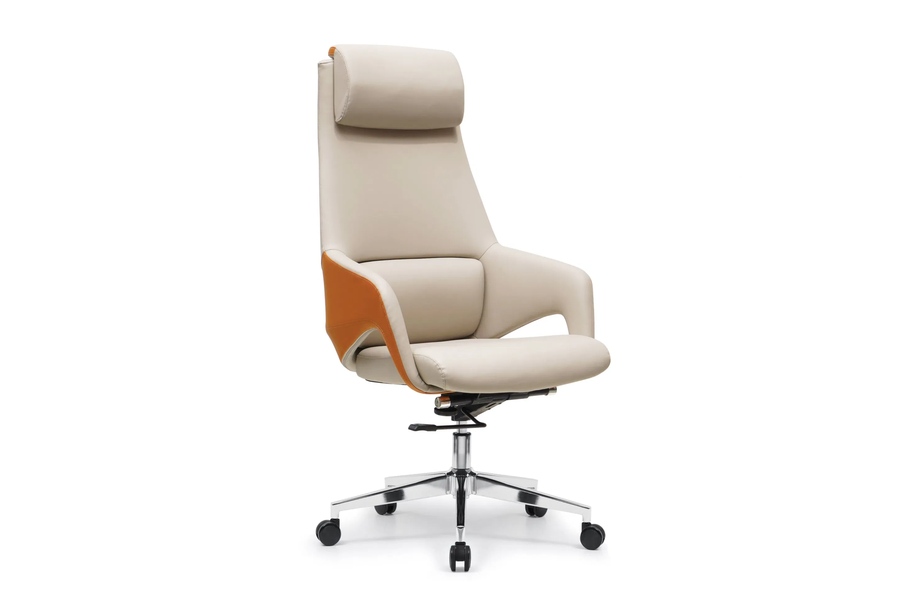 Ergonomic Leather Boss Chair Comfortable Office Chairs Managerial Executive Chairs