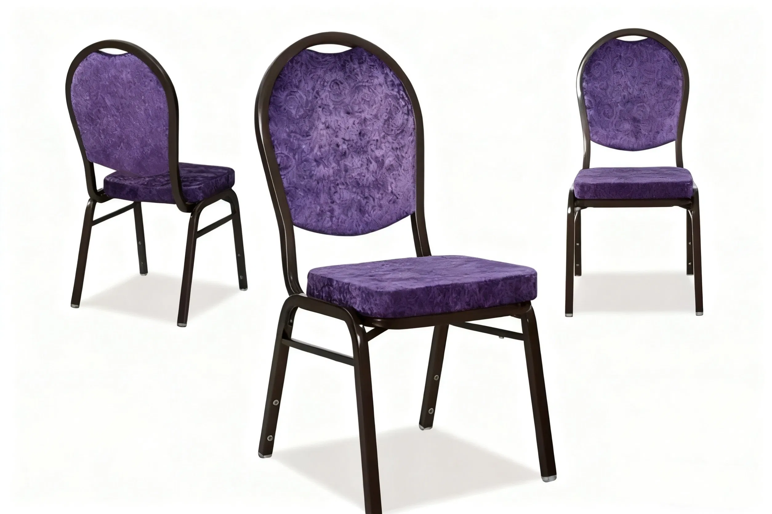 Versatile Cushion-Padded Armless Chairs for Office and Events