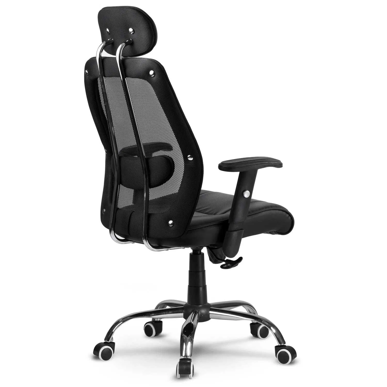 High Back Big and Tall Executive Office Chair PU Leather Desk Chair with Padded Armrests