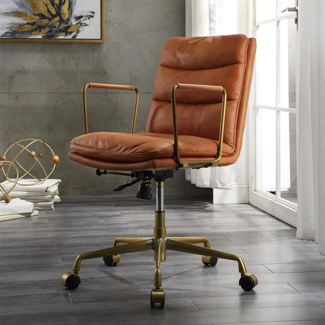 PU Leather Flip-up Arms Adjustable Tilt Angle Big and Tall Lumbar Support Height Adjustable Swivel Ergonomic Office Chair