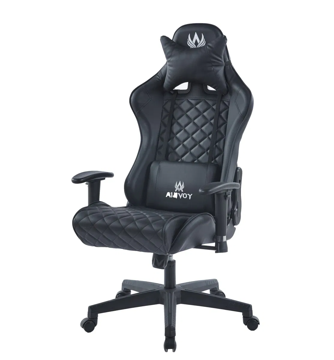 Modern Ergonomic Adjustable High-Back E-Sports Computer Gaming Chair with Lumbar &amp; Headrest-Black/Red for Home Office Gamer Swivel Chair Furniture