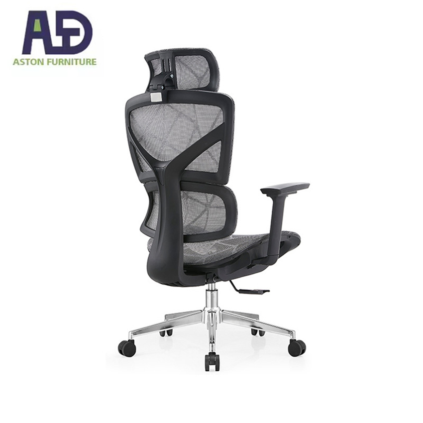 Aston Breathable Spacious Budget-Friendly Height Multi-Adjustable Swivel Desk Office Chair with Headrest