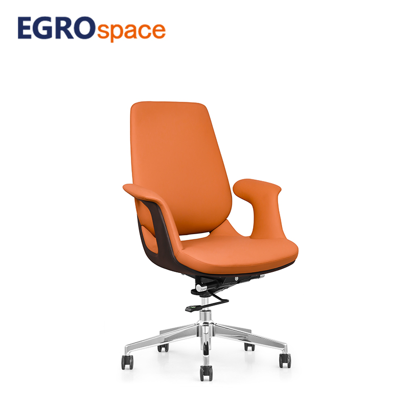 Egrospace Executive Conference Standard Furniture Wheel Modern Office Visitor Leather Ergonomic Chair